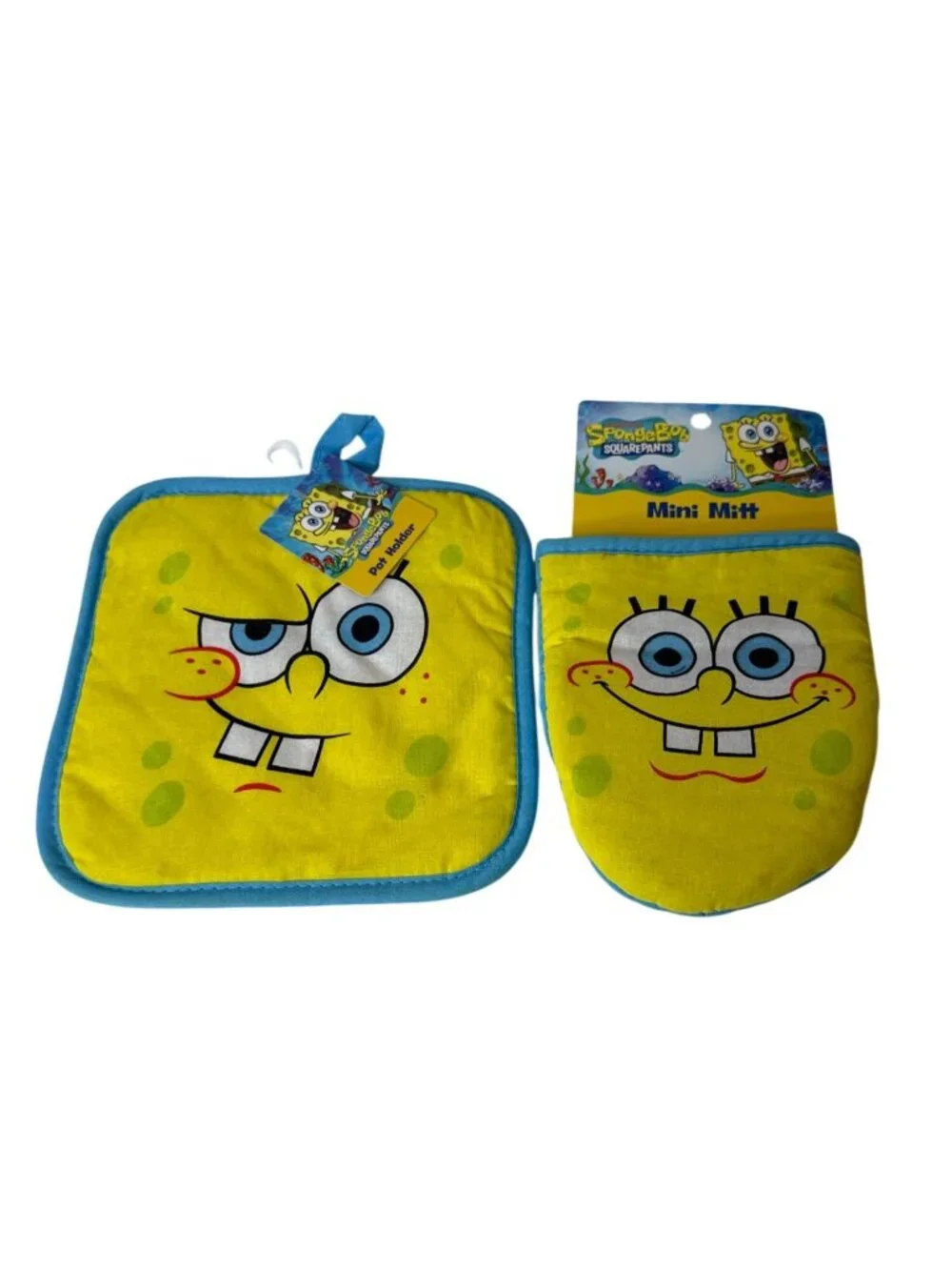 SpongeBob SquarePants Pot Holder Mini Mitt Kitchen Set New